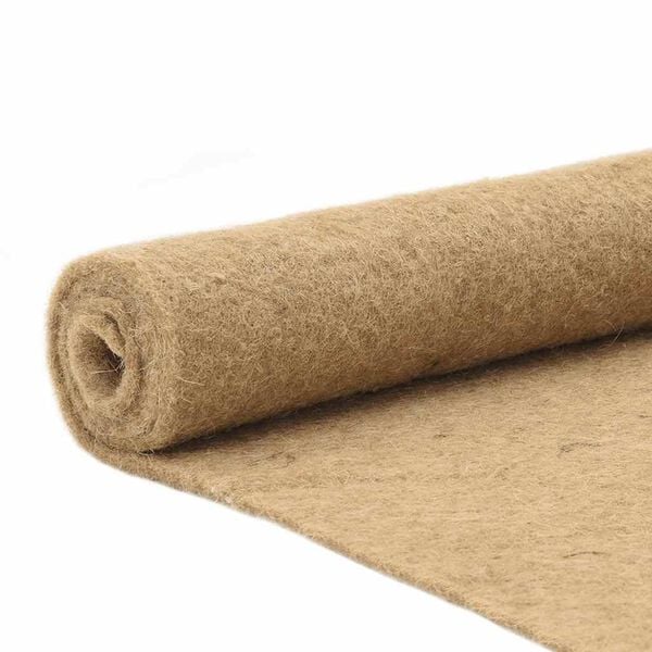 vidaXL Hemp Mat Natural 100% Organic Hemp 1.6x3.3 ft Durable