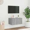vidaXL TV Wall Cabinet Gray Sonoma Engineered Wood Standard