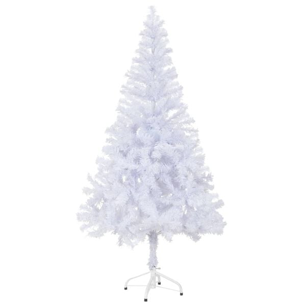 vidaXL Artificial Christmas Tree White PVC 59.1 in