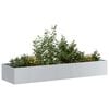 vidaXL Planter Galvanized steel Large Durable Rectangular Modern
