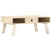 vidaXL Coffee Table Bleach White Solid mango wood Medium Coffee Table
