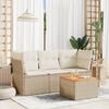 vidaXL Garden Sofa Set Beige