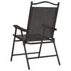 vidaXL Garden Chair Set of 4 Melange grey Textilene fabric, Steel