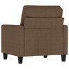vidaXL Sofa Chair Brown Fabric (100% Polyester), Metal, Textilene Single