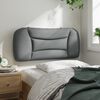 vidaXL Headboard Cushion Light Grey Polyester, PP fiber 31.5 in wide