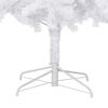 vidaXL Christmas Tree White PVC tree, steel stand Extra Large