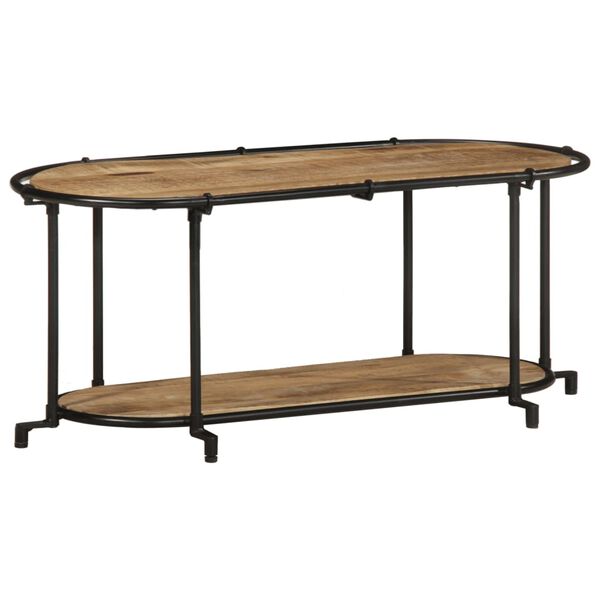 vidaXL TV Cabinet Brown Solid rough mango wood Medium Durable