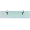 vidaXL Floating Shelf Set of 2 Clear Toughened safety glass, zinc alloy