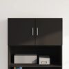 vidaXL Wall Cabinet Black Engineered wood Medium Wall Cabinet