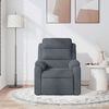 vidaXL Massage Recliner Chair Dark Gray Velvet
