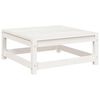 vidaXL Garden Sofa Set White Solid pine wood Large Modular