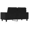 vidaXL 2-seater Sofa Black 100% Polyester, Metal, Textilene 2-seater