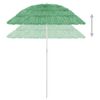vidaXL Hawaii Beach Parasol Green Polyester Medium Tiltable