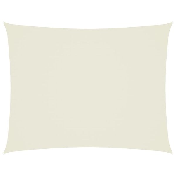 vidaXL Sunshade Sail Oxford Fabric Rectangular 9.8x13.1' Cream