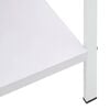 vidaXL Shelf Cabinet White Engineered wood, Steel Medium Shelf Cabinet