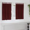 vidaXL Blackout Curtains 2 pcs Wine red 55.12 x 55.12 in Velvet