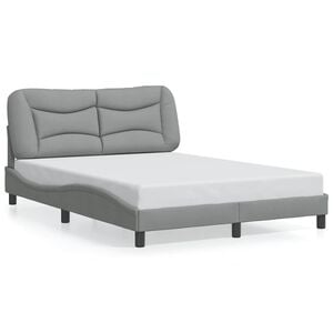 vidaXL Bed Frame Light Gray