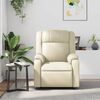 vidaXL Massage Recliner Chair Cream
