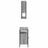 vidaXL Bathroom Furniture Set Grey Sonoma Engineered wood Medium