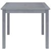 vidaXL Dining Table Grey Solid acacia wood Medium Durable Dining Table