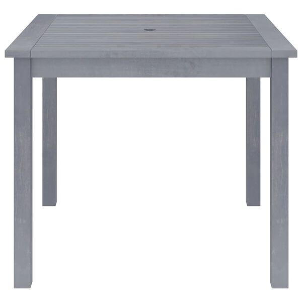 vidaXL Dining Table Grey Solid acacia wood Medium Durable Dining Table