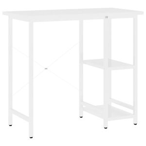 vidaXL Computer Desk White MDF 31.5 x 15.7 x 28.3 in Durable