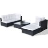vidaXL Lounge Set Black
