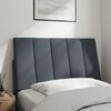 vidaXL Headboard Cushion Dark grey Velvet (100% polyester) 35.4 in wide