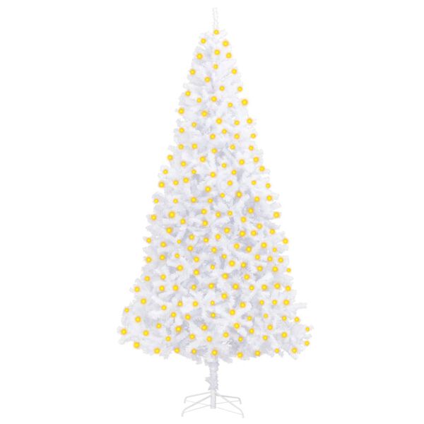 vidaXL Christmas Tree White PVC, Steel Extra Large Lightweight