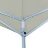 vidaXL Folding Gazebo with 4 Sidewalls 16.4'x16.4' Cream