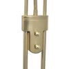 vidaXL Floor Lamp Brass Steel with brass finish Tall Adjustable Armrests