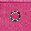 vidaXL Storage Box Set of 4 Pink Non-woven fabric (100% polyester)