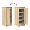 vidaXL Shoe Cabinet Sonoma Oak Engineered Wood Compact Shoe Cabinet