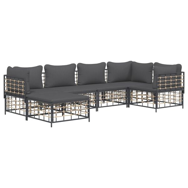 vidaXL Garden Lounge Set Anthracite