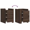 vidaXL Bedside Cabinet Brown oak Engineered wood Compact Bedside Cabinet