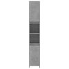 vidaXL Bathroom Cabinet Concrete grey Engineered Wood Tall and narrow