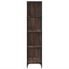 vidaXL Bookcase Brown Oak Engineered wood, powder-coated steel