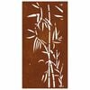 vidaXL Garden Wall Art Rusty Corten Steel 41.3x21.7 in Decorative Inlays