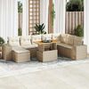 vidaXL Garden Sofa Set Beige