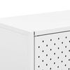 vidaXL Sideboard White Steel Medium Levelers Sideboard Rectangular