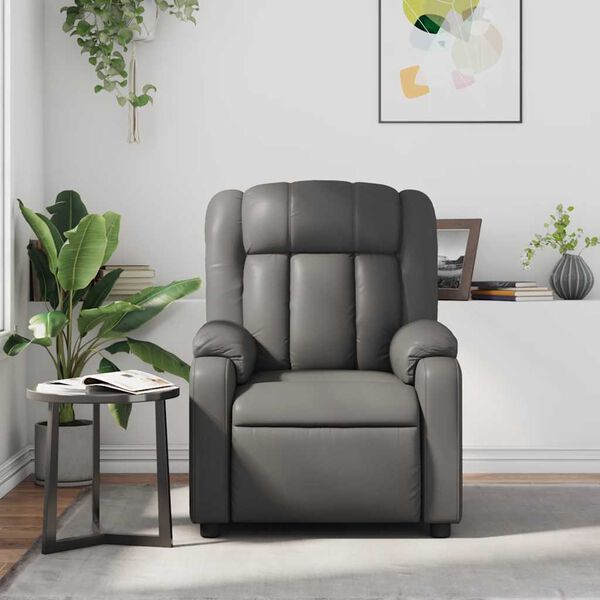 vidaXL Massage Recliner Chair Grey