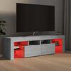 vidaXL TV Cabinet Concrete Gray Engineered Wood Medium TV Cabinet