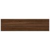 vidaXL Wall Shelf Set of 4 Brown Oak Engineered Wood 15.7x3.9x0.6 in