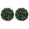vidaXL Artificial Boxwood Ball Mixed green Polyethylene Small Solar