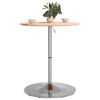 vidaXL Bar Table Beech Solid Beech Wood Height Adjustable Bar Table