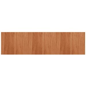 vidaXL Rug Brown Bamboo, Polypropylene 31.5 x 118.1 in Rug Rectangular