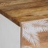 vidaXL Sideboard Set of 3 Natural Mango Wood with White