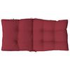 vidaXL Lowback Chair Cushion Set of 6 Wine Red