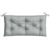 vidaXL Garden Bench Cushion Melange Light Grey 100% Polyester