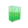 vidaXL Greenhouse Transparent green PVC, Powder-Coated Steel Small